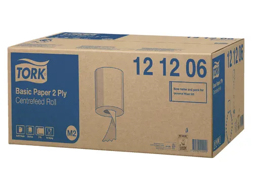 Poetsrol Tork 2-laags Wit Universal 121206