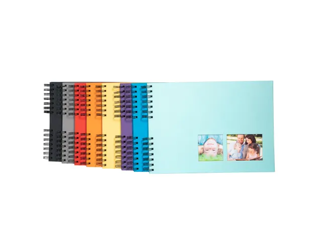 Fotoalb spir 50Zwrt 32x22cm MILANO Grijs