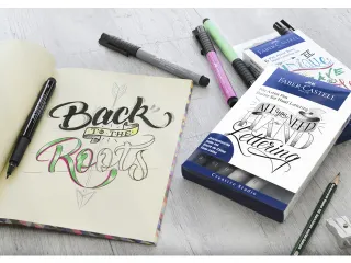 Tekenstift Faber-Castell Pitt Artist Pen handlettering 8-delig basiset - 3