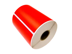 Gekleurde verzendlabels op rol 102x152mm Rood 2800 etiketten