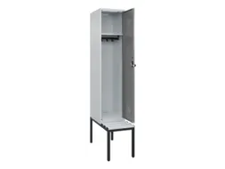 locker met bank,HxBxD 2120x400x815mm,1vak,vak B 400mm,draaigrendel