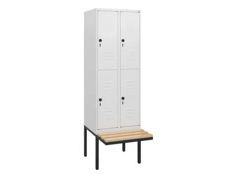 Dubbeldekse dekenkist,HxBxD 1950x600x815mm,2x2vak.,vak B 300mm