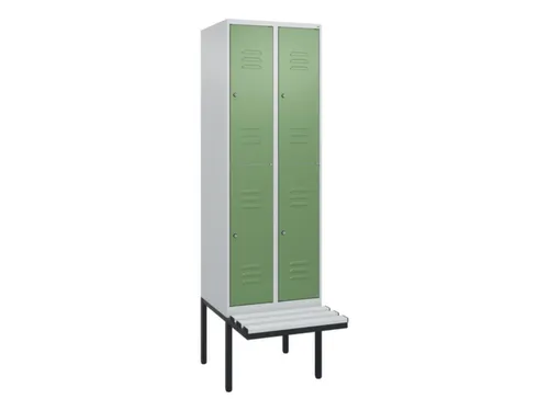 Dubbeldekse dekenkist,HxBxD 2120x600x815mm,2x2vak.,vak B 300mm