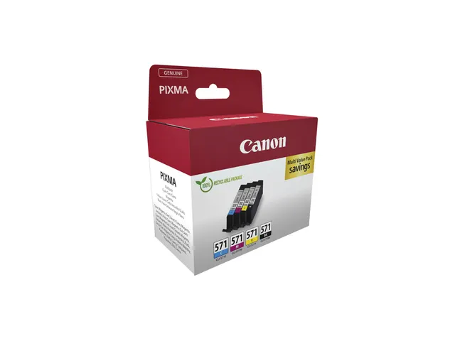 Canon CLI-571 multipack zwart + 3 kleuren origineel