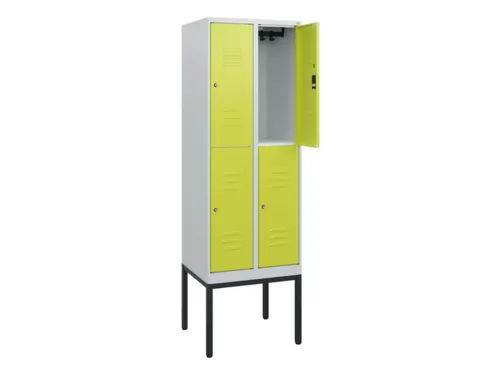 dubbeldekse locker,HxBxD 1950x600x500mm,2x2vak.,vak B 300mm