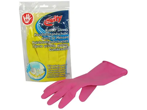 Huishoudhandschoen Multy latex Medium assorti