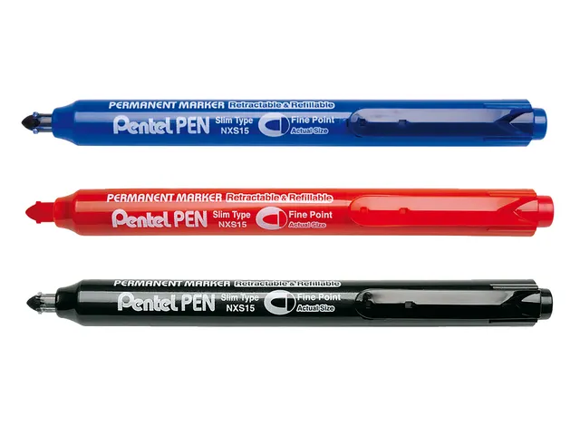 Viltstift Pentel NXS15 1mm rood