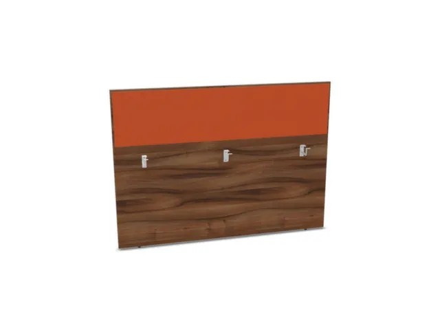 baliepaneel bureau aanbouw achter NP-tiepolo nut BN3012-oranje 1600mm