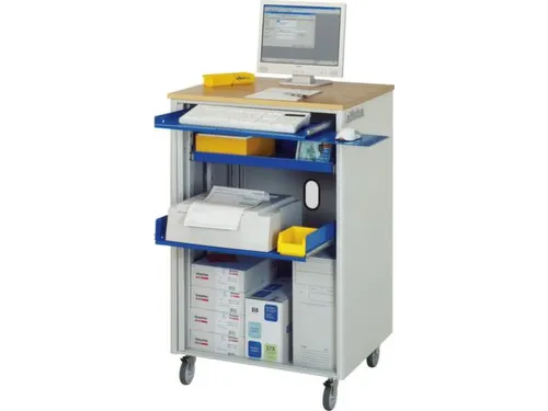 pc-kast,HxBxD 1100x720x660mm,stopcontactdoos m. schakelaar
