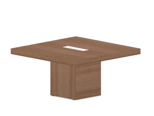 Vergadertafel Hxbxd 73x140x140cm Frame Kubusvormig Noten