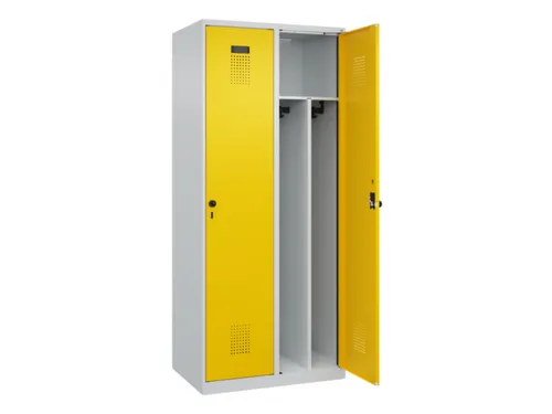 locker voor scheiding van kleding,HxBxD 1850x800x500mm,2vak