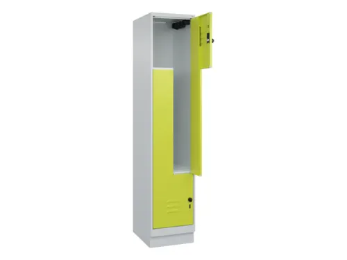 Z-garderobekast,HxBxD 1950x400x500mm,vak B 200/400mm,draaigrendel