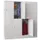 lockerkast,RAL 7035,HxBxD 1850x1600x500mm,4x2vakken,vak B 400mm