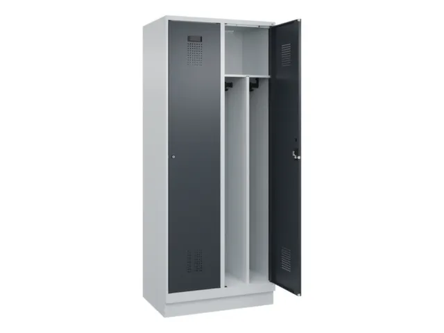locker voor scheiding van kleding,HxBxD 1950x800x500mm,2vak
