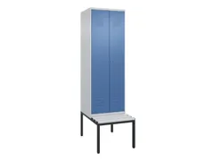 locker voor scheiding van kleding,HxBxD 2120x600x815mm,2vak