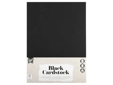 Hobbykarton CraftID A4 220gr zwart 10 vel