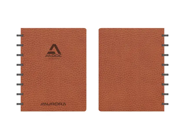 Schrift Adoc Business A5 ruit 5x5mm 144 pagina's 90gr bruin