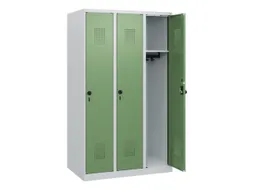 schoollocker,HxBxD 1530x900x500mm,3vak,vak B 300mm,draaigrendel