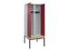 locker voor scheiding van kleding,HxBxD 2120x800x815mm,2vak
