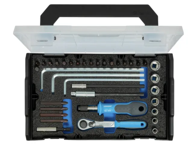 1102-038 Bitset 1/4 inch FLEX met bitratel,38stuks