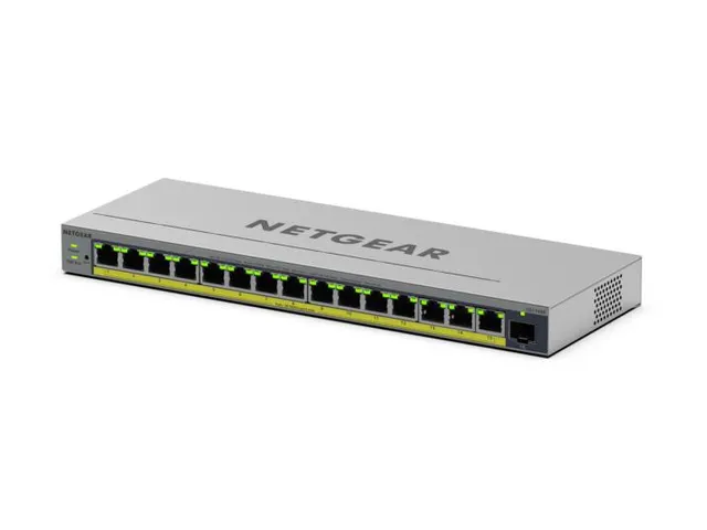 NETGEAR GS116EP, Managed, L2/L3, Gigabit Ethernet (10/100/1000), Power