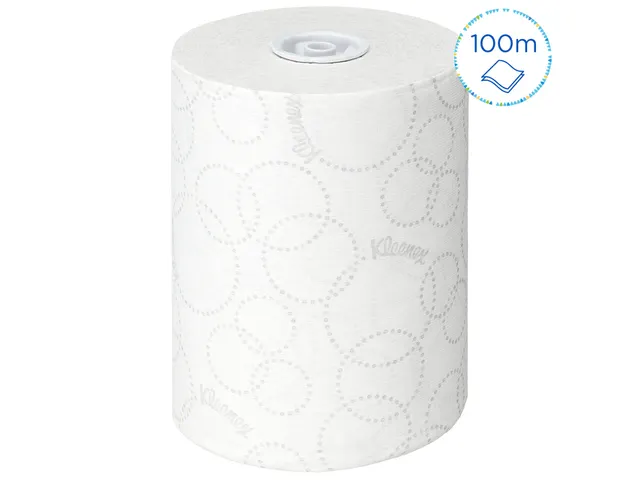Handdoekrol Kleenex Ultra Slimroll 2-laags 100m wit 6781