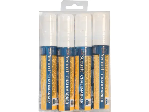 Krijtstift Securit Sma-720 Blokpunt 7-15mm Wit 4 Stuks