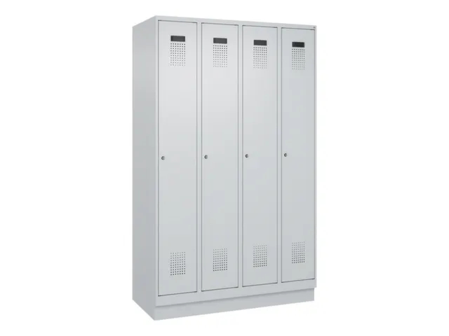 locker voor scheiding van kleding,HxBxD 1950x1200x500mm,4vak