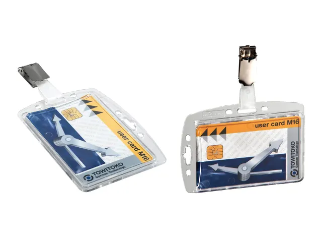 Veiligheidspashouder Durable 8005 dicht met clip 54x85mm