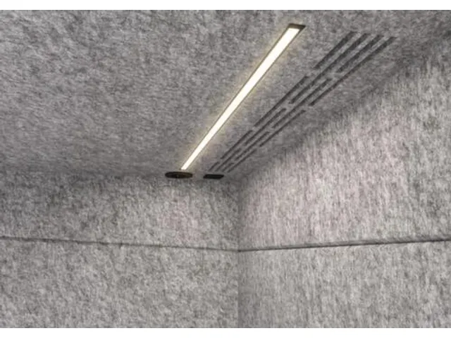 Cabine téléphonique acoustique 2175x1035x1000mm paroi agglomérée