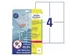 Antimicrobiële etiketten afneembaar transparant 105x148mm