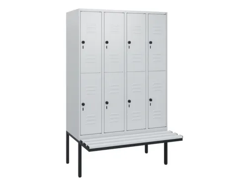 Dubbeldekse dekenkist,HxBxD 1950x1200x815mm,4x2vak.,vak B 300mm