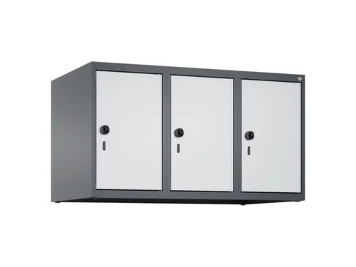 opzetkast,v. locker,3vak.,vak B 300mm,HxBxD 500x900x500mm,draaigrendel