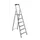 Lichte Universele Ladders Aluminium Kunststof 6treden H 1 27m