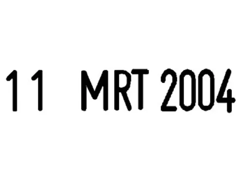 Datumstempel Colop Mini-Dater S120 4mm zwart