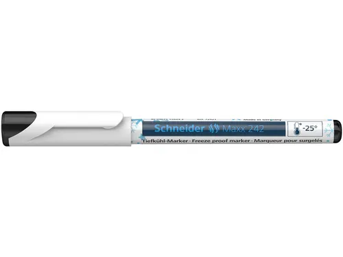 Diepvries marker Schneider Maxx 242 op blister zwart