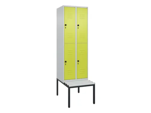 Dubbeldekse dekenkist,HxBxD 2120x600x815mm,2x2vak.,vak B 300mm