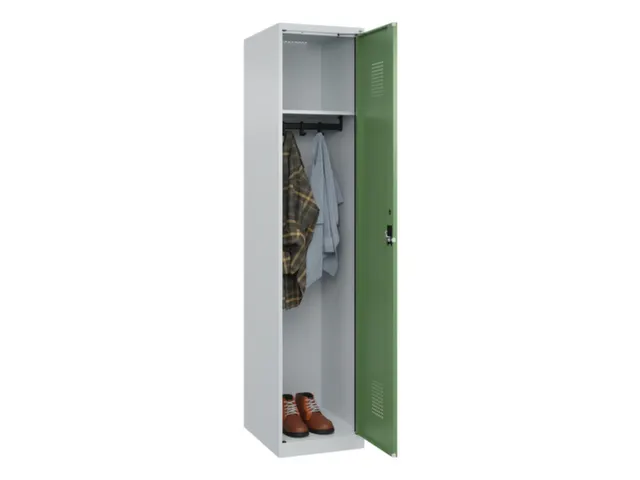 locker,HxBxD 1850x400x500mm,1vak,vak B 400mm,cil.-slot,staand op vloer