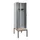 locker met bank,voor scheiding van kleding,HxBxD 2120x600x815mm,2vak