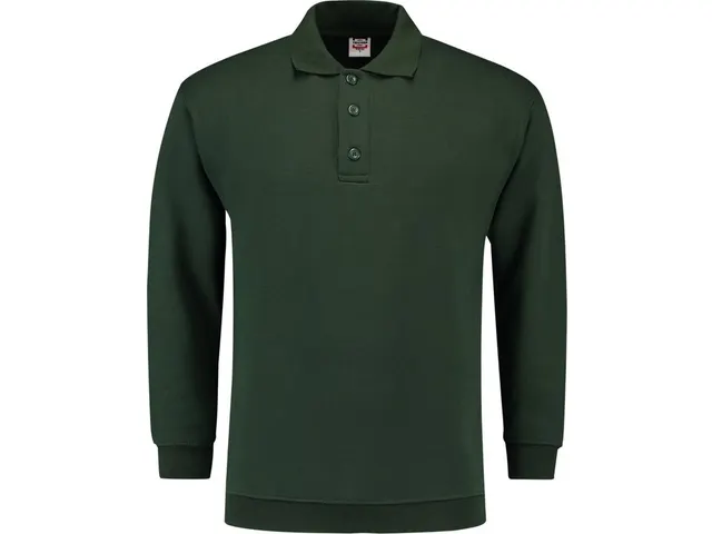 Sweat-shirt type polo Tricorp PSB280 301005, vert bouteille, taille M,
