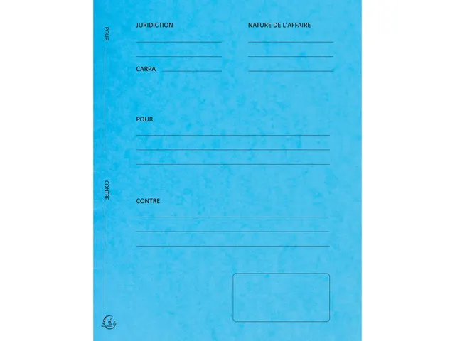 Pleidooimappen "Voor/tegen" versterkt karton 25x32cm 25 Stuks Assorti