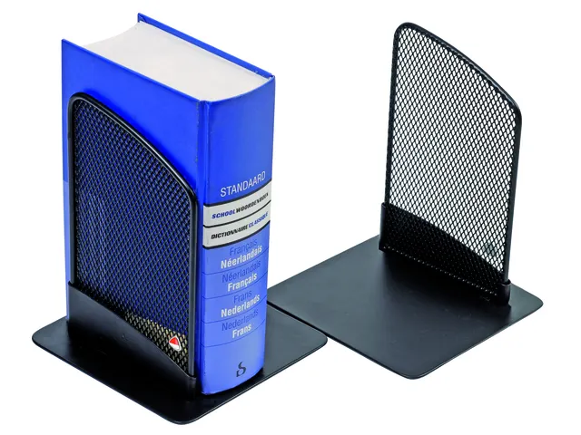 Mesher metalen boekensteunen zwart