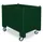 Stapelcontainer Pp Hxbxd 850x1200x800mm 550 Liter 4Wielen Groen