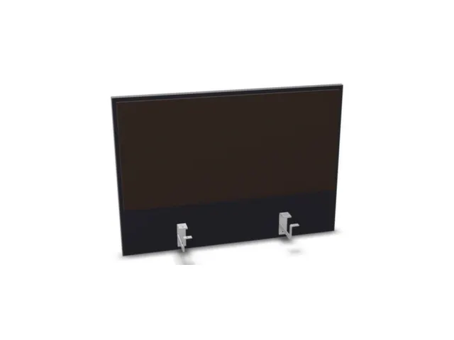 opzetpaneel,v. bureau,aanbouw achter,B 800mm,CC-zwart,BN2036-bruin