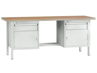 Werkbank Hxbxd 840x2000x700mm 2laden 150mm Ral5010 Front Ral5010 - 1