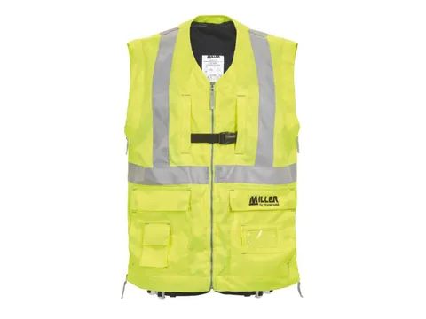 Honeywell H500 1036125 harnas met snelsluting, maat 03, hi-viz geel, p