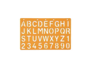 Sjabloon Standardgraph letters en cijfers 30mm - 1