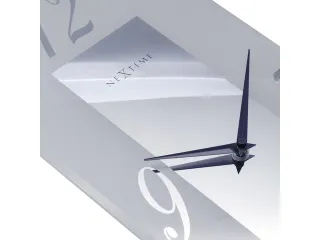 Wandklok Nextime 20x50cm glas Frosted/Mirror Dali - 8
