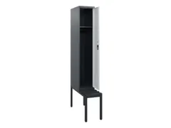 locker met bank,HxBxD 1950x300x815mm,1vak,vak B 300mm,cilinderslot