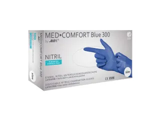 Ampri nitril handschoen Blauw Blue 300 extra lang maat M 100 stuks - 3